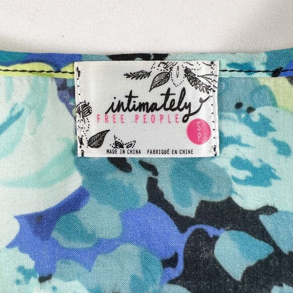 Free People Intimately Tank S Crop Racerback Floral Boho Flirty Feminine Whimsy - Picture 3 of 8